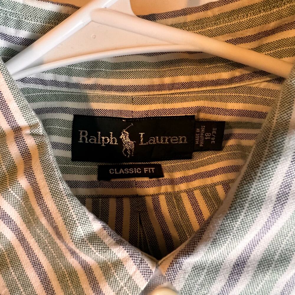 Ralph Lauren Classic Fit 18 34/35 Dress Shirt - Picture 5 of 5